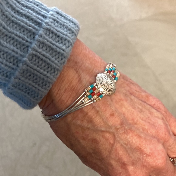 Navajo Indian sterling bracelet - Picture 3 of 4